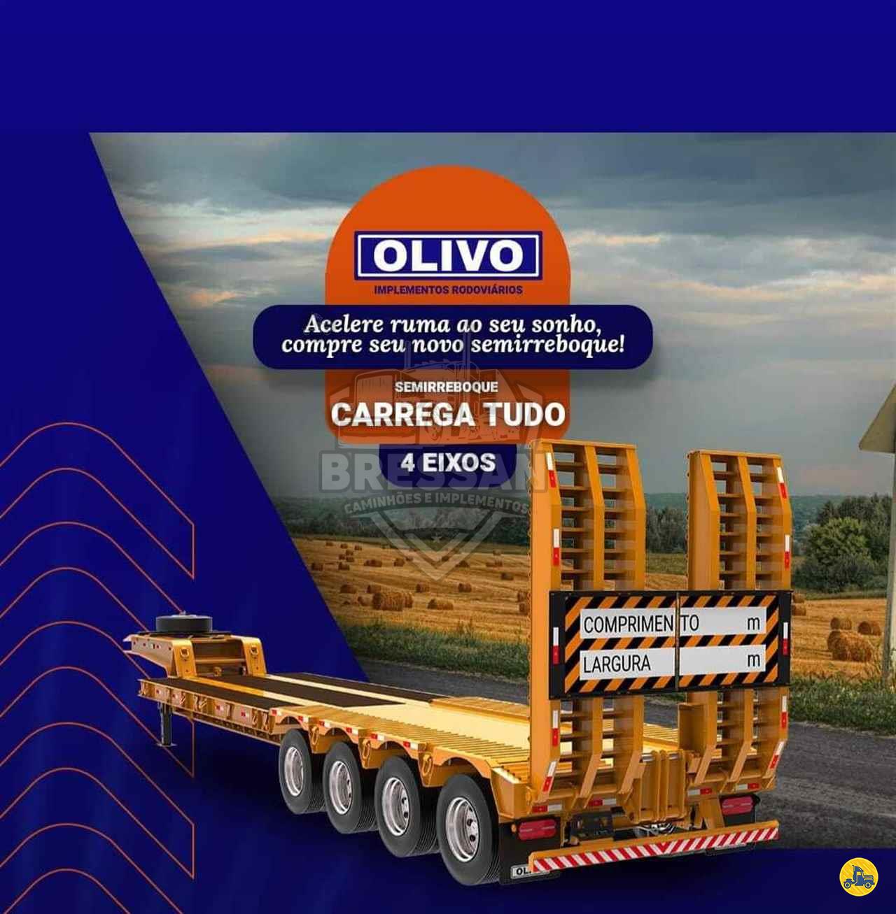 CARRETA SEMI-REBOQUE PRANCHA Reta Bressan Caminhões e Carretas ADAMANTINA SÃO PAULO SP